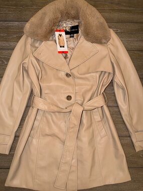 Vince Camuto women's faux-leather jacket